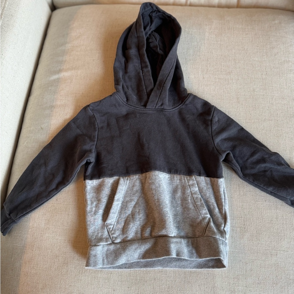 H&M Two-Tone Black and Gray Kids Hoodie